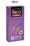 12 préservatifs Sico COLOUR