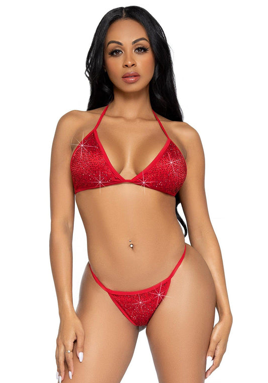 Ensemble bikini Phénix rouge - Leg Avenue