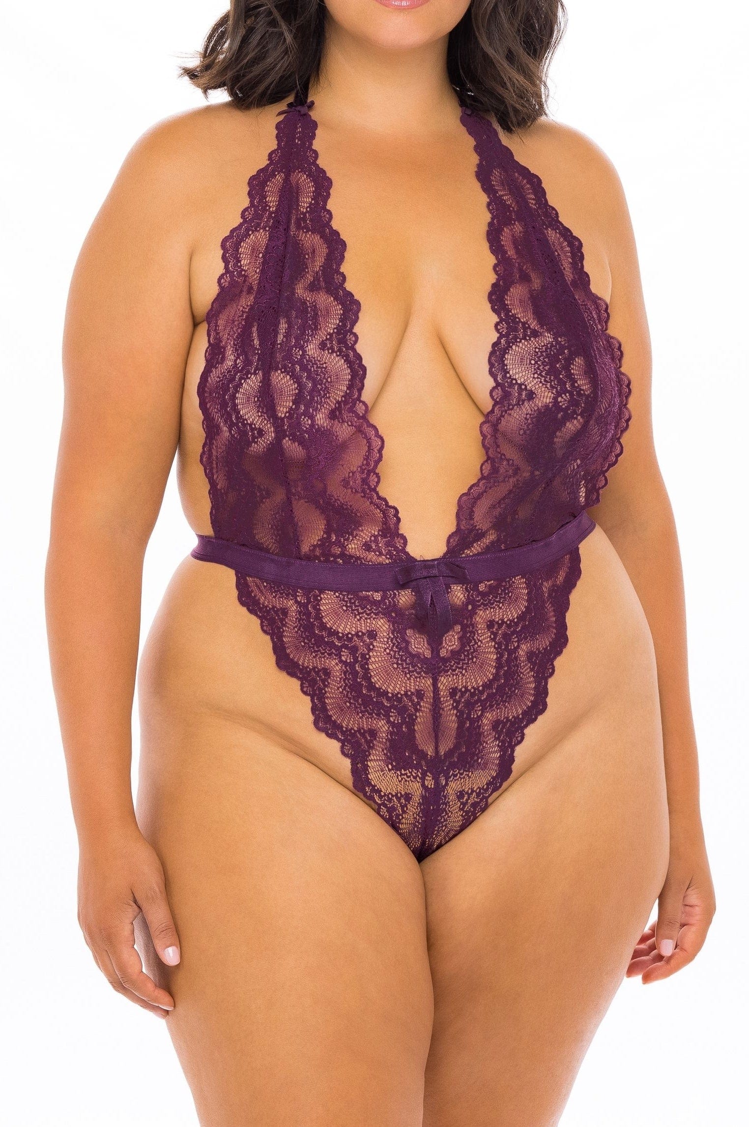 Body ALESSA Pourpre Grande Taille