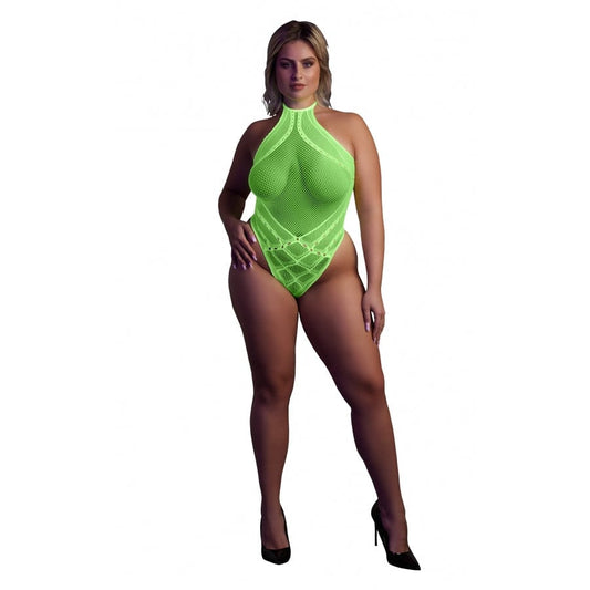 Body Filet Dos nu Vert Fluo