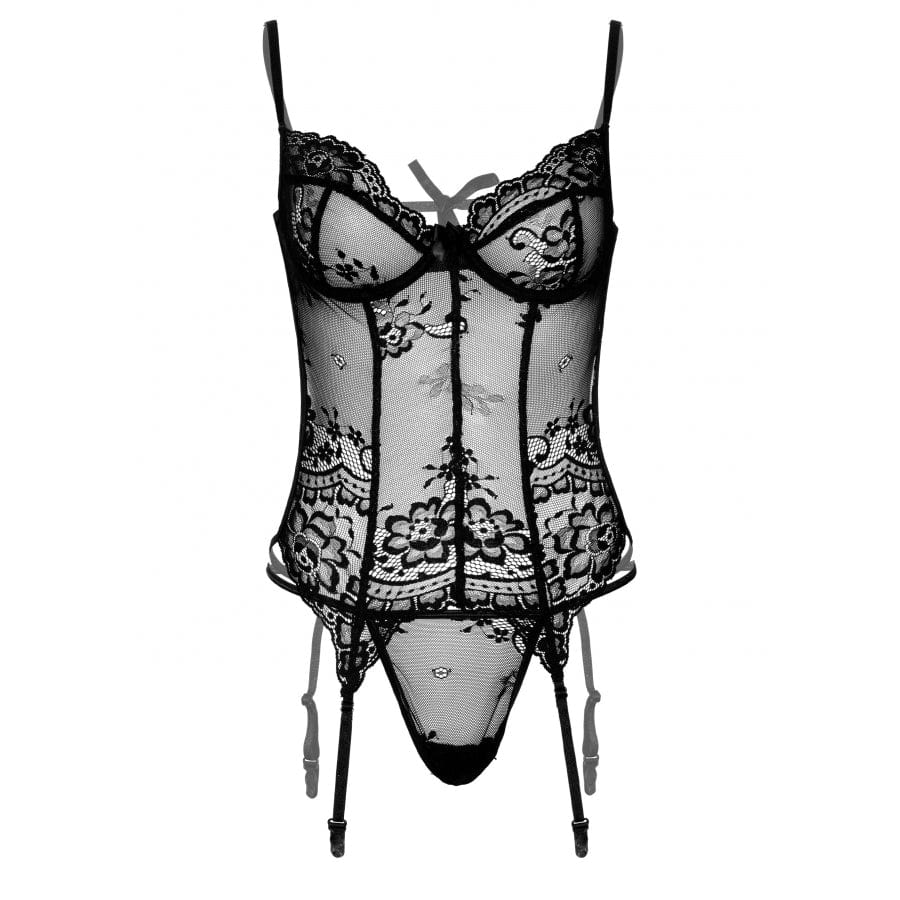 Body Porte-Jarretelles + String Cami Garter Noir