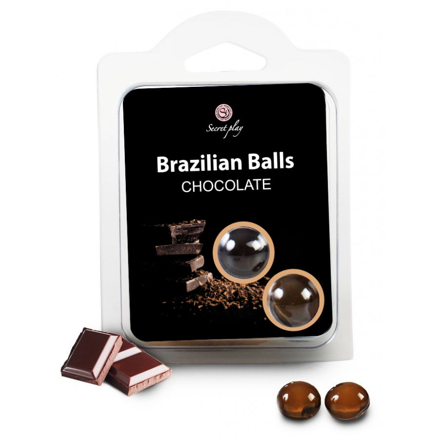 Boules de massage BRAZILIAN BALLS Chocolat x2