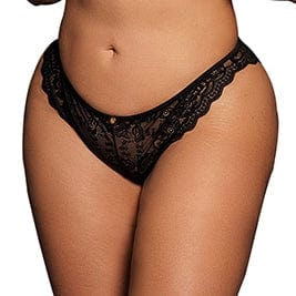 Culotte dentelle CLAIRE Grande Taille Noire