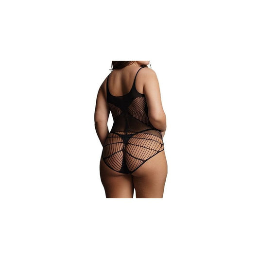 Body Grande Taille CONTRAST NET Noir