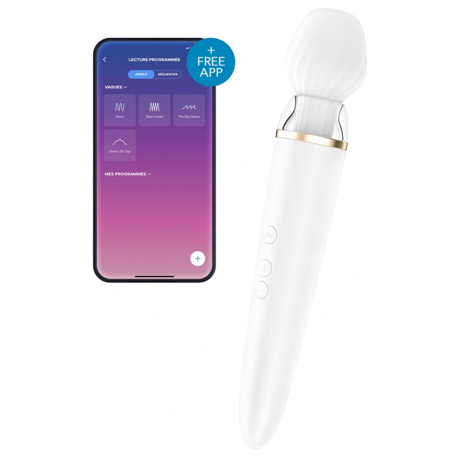 Double Wand-er Satisfyer Blanc