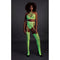 Ensemble Bustier et Porte-Jarretelles 2 Pièces Vert Fluo