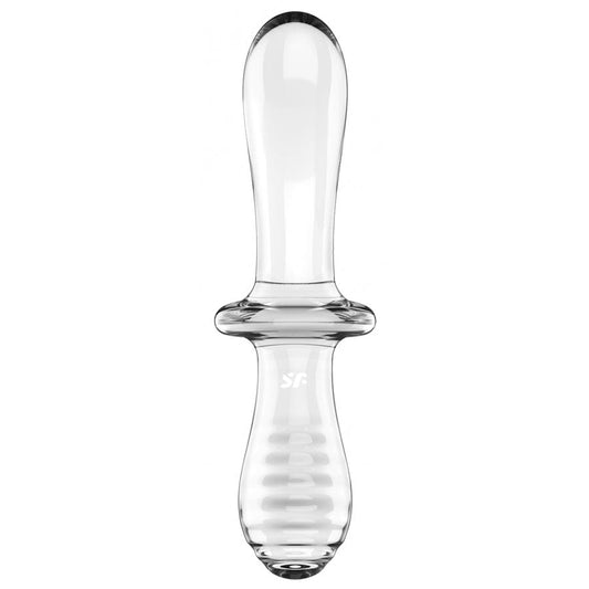 Gode en verre Double Crystal 18.5 x 3.5cm