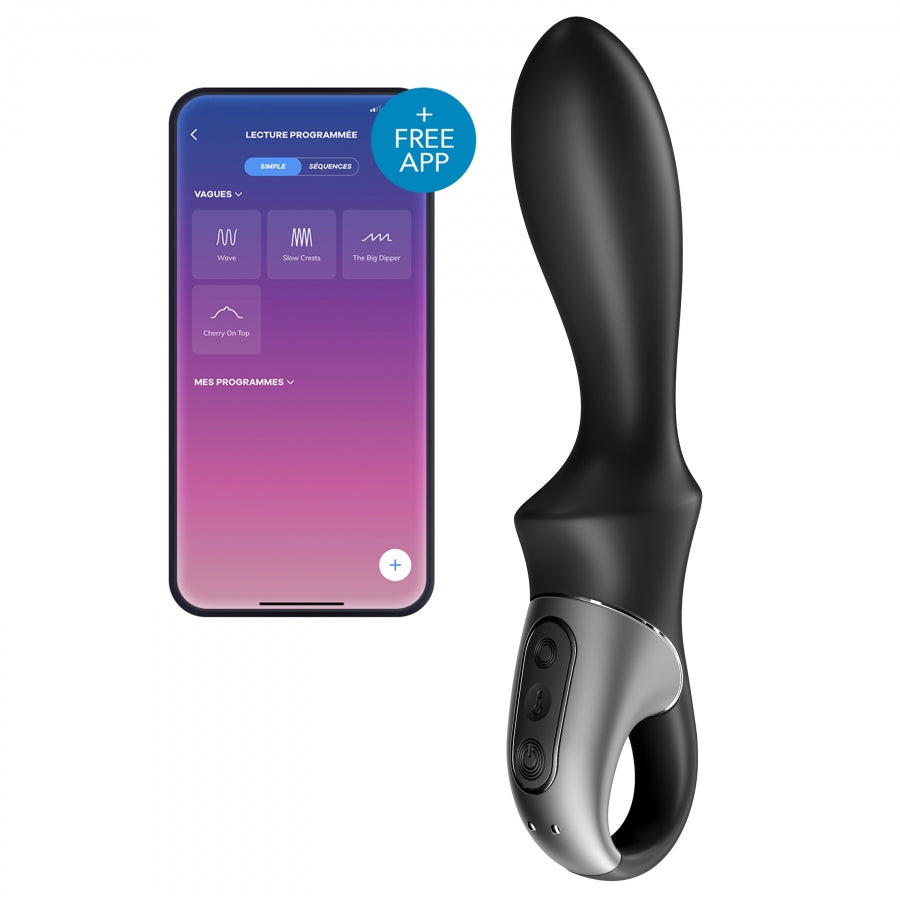 Gode vibrant avec poignée Heat Climax Satisfyer 11 x 3.5cm