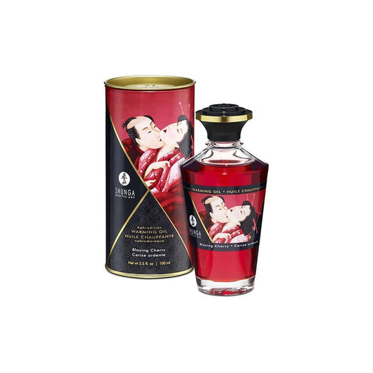 Huile de massage Chauffante Aphrodisiaque - CERISE Ardente 100 mL