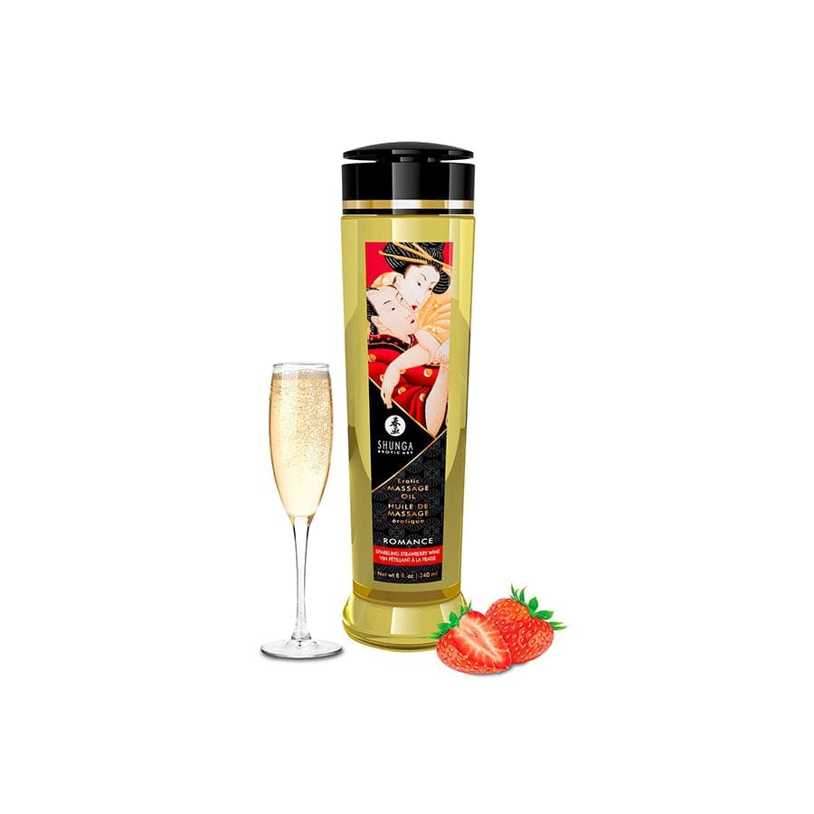 Huile de massage Romance Vin pétillant à la Fraise