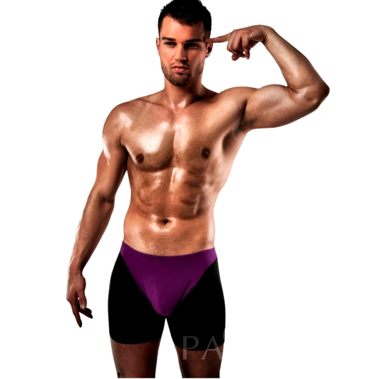 Boxer Sexy Lilas et Noir