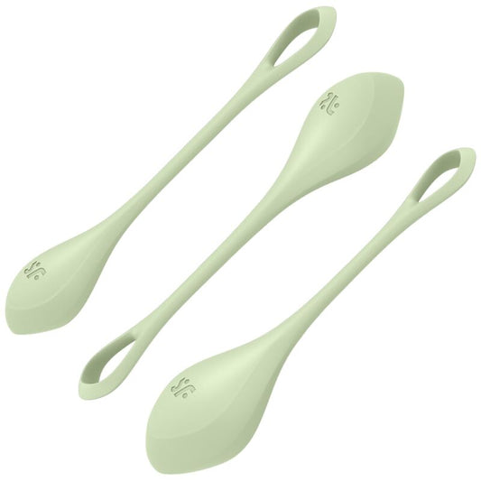 SATISFYER - ENSEMBLE ENTRAÎNEMENT YONI POWER 2 VERT