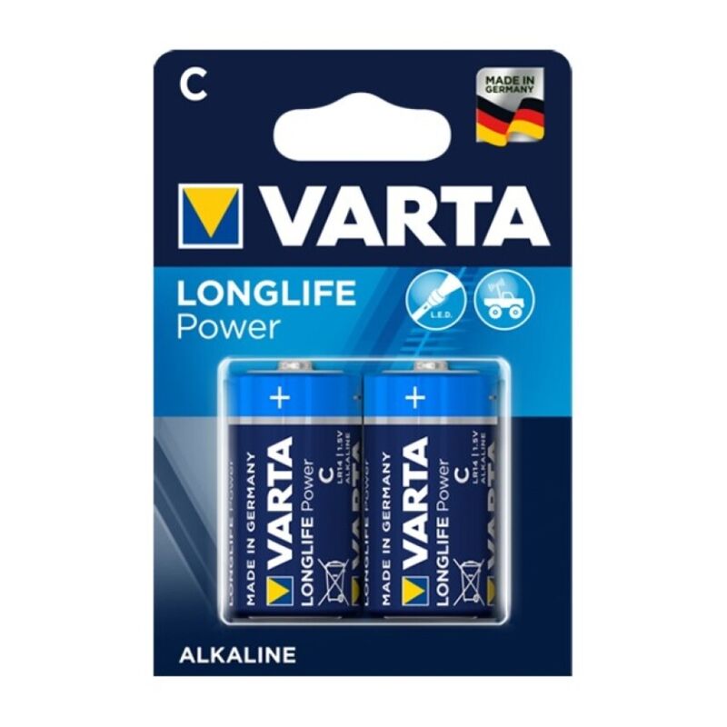 Piles C VARTA Longlife Power - Énergie Durable pour Vos Jouets