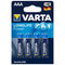 Piles Alcalines VARTA Longlife Power AAA - 4 Unités pour Énergie Durable