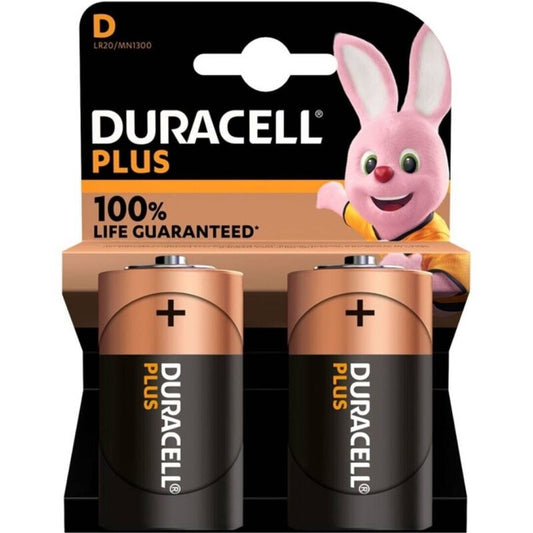 DURACELL - PILE ALCALINE PLUS POWER 100 D LR20 2 UNITÉS