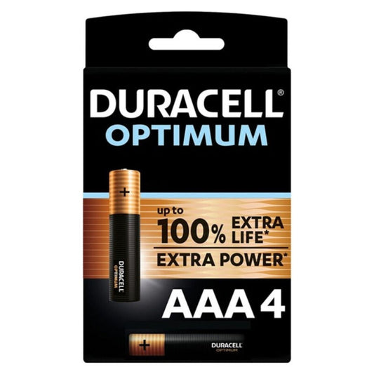 DURACELL - PILE ALCALINE OPTIMUM 200 AAA LR03 4 UNIT?