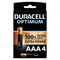 DURACELL - PILE ALCALINE OPTIMUM 200 AAA LR03 4 UNIT?