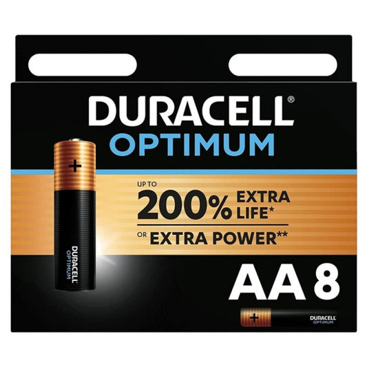 Batteries Duracell Optimum AA LR6 : Énergie à Gogo