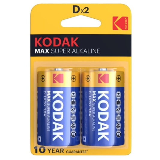 KODAK - PILE ALCALINE MAX D LR20 2 UNITÉ