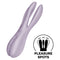 SATISFYER - VIBRATEUR THREESOME 2 NOIR