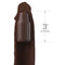 FANTASY X- TENSIONS - PIPEDREAMS SLEEVE 22,86 CM + 7,62 CM PLUG BROWN