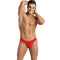 String Homme Séduisant en Microfibre Rouge