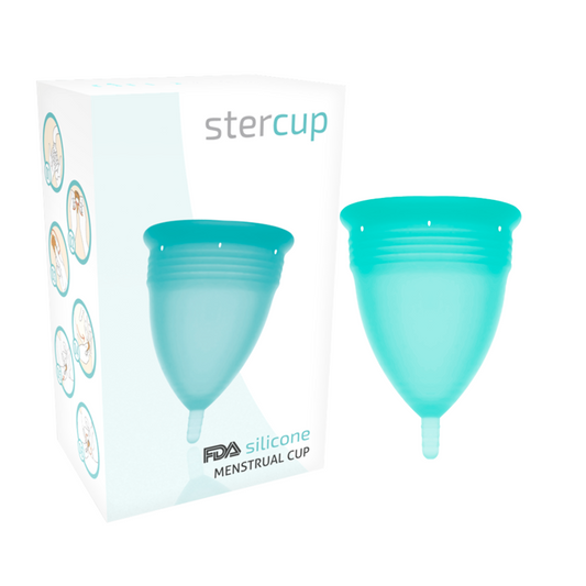 STERCUP - COUPE MENSTRUELLE EN SILICONE FDA AIGUE-MARINE - TAILLE S