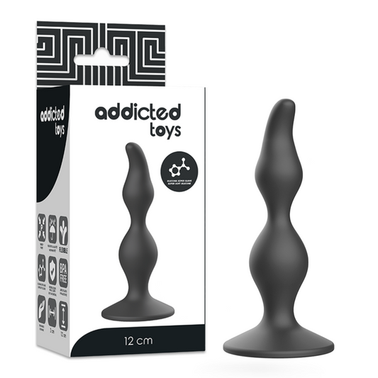 ADDICTED TOYS - PLUG SEXUEL ANAL 12 CM NOIR