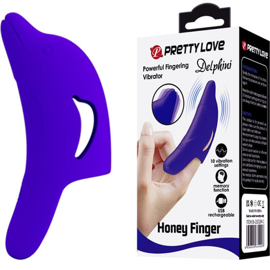 Vibromasseur à Doigt Pretty Love : Plongée dans le Plaisir Bleu