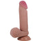 PRETTY LOVE - SÉRIE SLIDING SKIN GODE RÉALISTE AVEC VENTOUSE SLIDING SKIN MARRON 20,5 CM