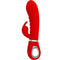 PRETTY LOVE - VIBRATEUR MULTIFONCTION G-SPOT PRESCOTT ROUGE