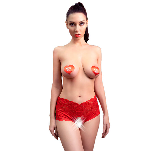 Culotte Crochless Rouge - Lingerie Sensuelle pour Femme