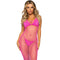 Robe Longue Provocante en Maille Fuchsia