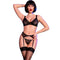 Ensemble de Lingerie Sensuelle en Dentelle Noire