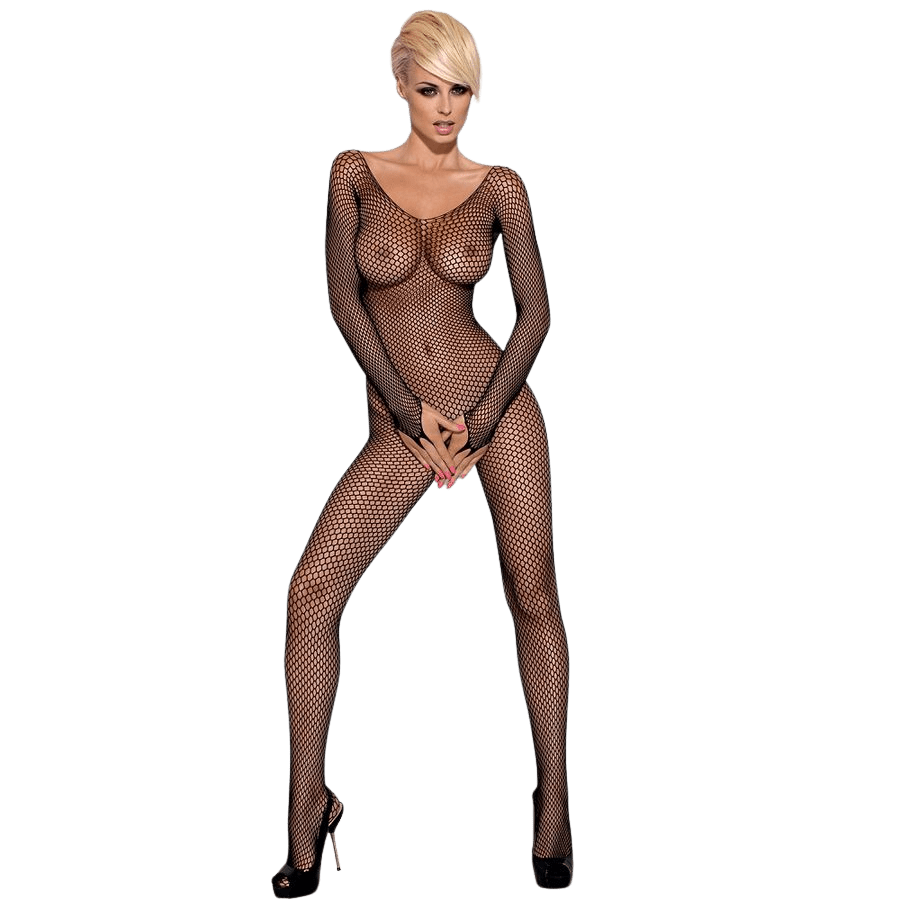 Bodystocking Noir N109 S/M - Séduction et Élégance