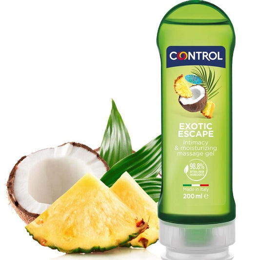 CONTROL - 2 EN 1 MASSAGE & PLAISIR EXOTIQUE 200 ML