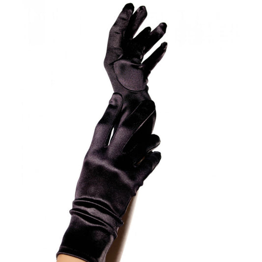 Gants Satinés Noirs pour une Touche de Séduction