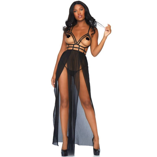 Robe Maxi Cage et String Assorti