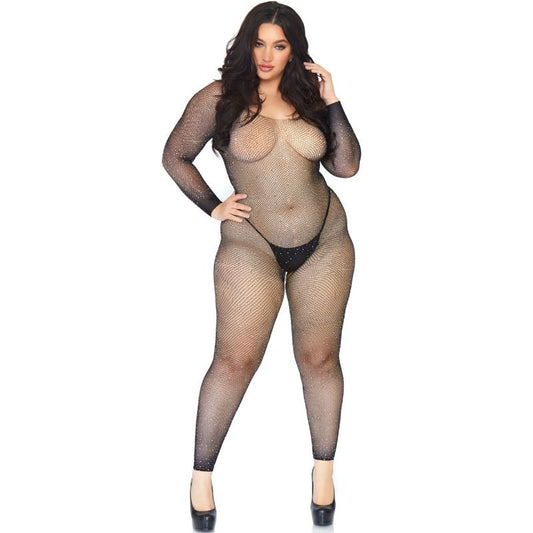 Bodystocking Cristallisé Élégance Noire