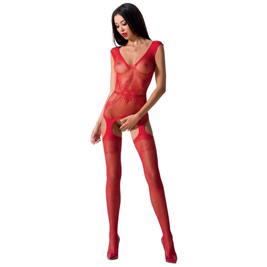 Bodystocking Rouge Sensuel en Résille