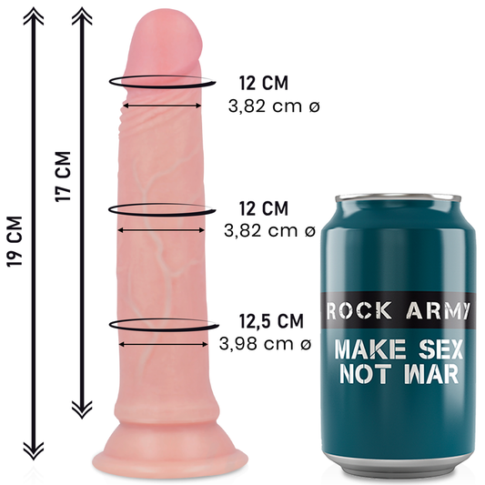 ROCKARMY - LIQUIDE SILICONE PREMIUM AVENGER REALISTIC 19 CM -O- 3.98 CM