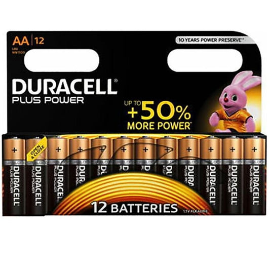 DURACELL - PILE PLUS POWER AA LR6 12UNITÉS