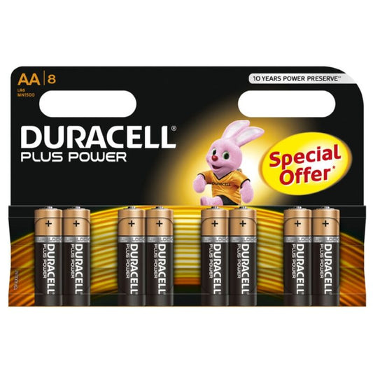 DURACELL - BATTERIE PLUS POWER AA LR6 8UNITÉS