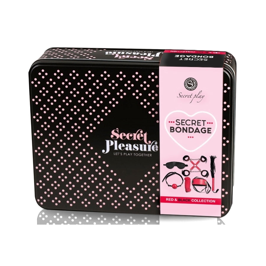 Kit SM Secret Play 8 Pièces Noir-Rouge