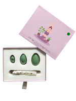 Coffret 3 oeufs de Yoni Aventurine verte - Vignette | Adopt1toy