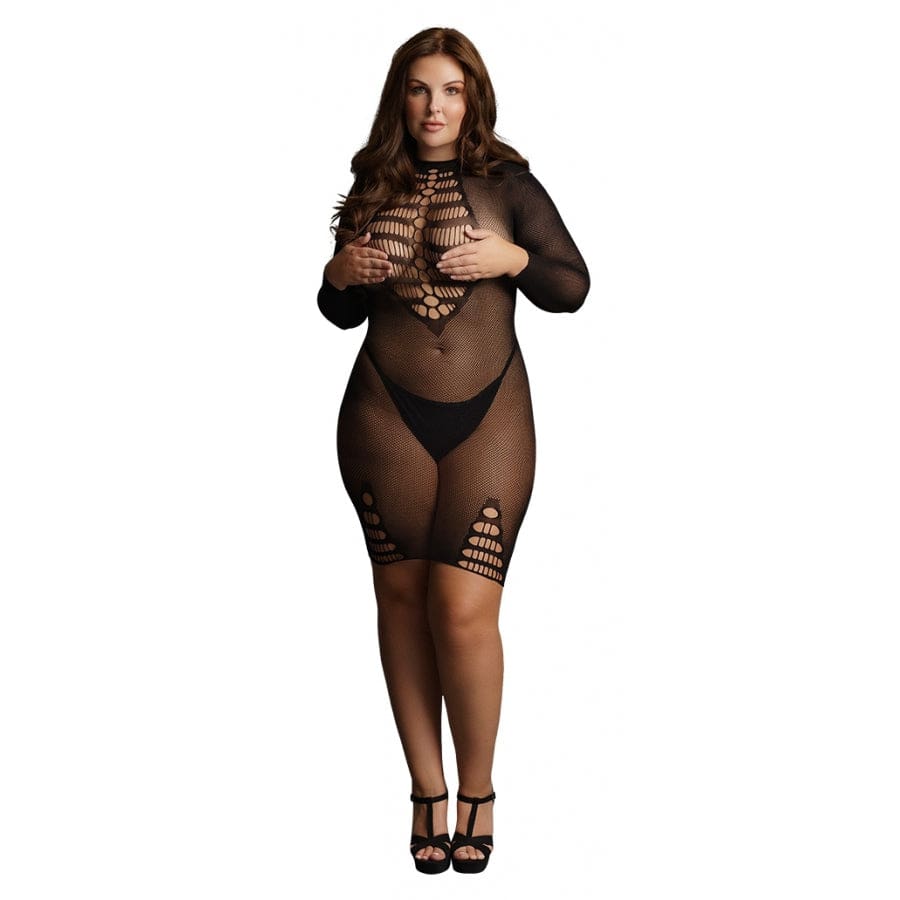 Robe sexy Grande Taille LONG SLEEVE Noire