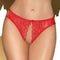 Culotte ouverte NAUGHTY VALENTINE Rouge