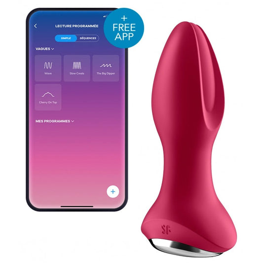 Plug vibrant connecté Rotator Plug Satisfyer 10 x 4cm