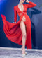 Robe ouverte Nuria - Rouge