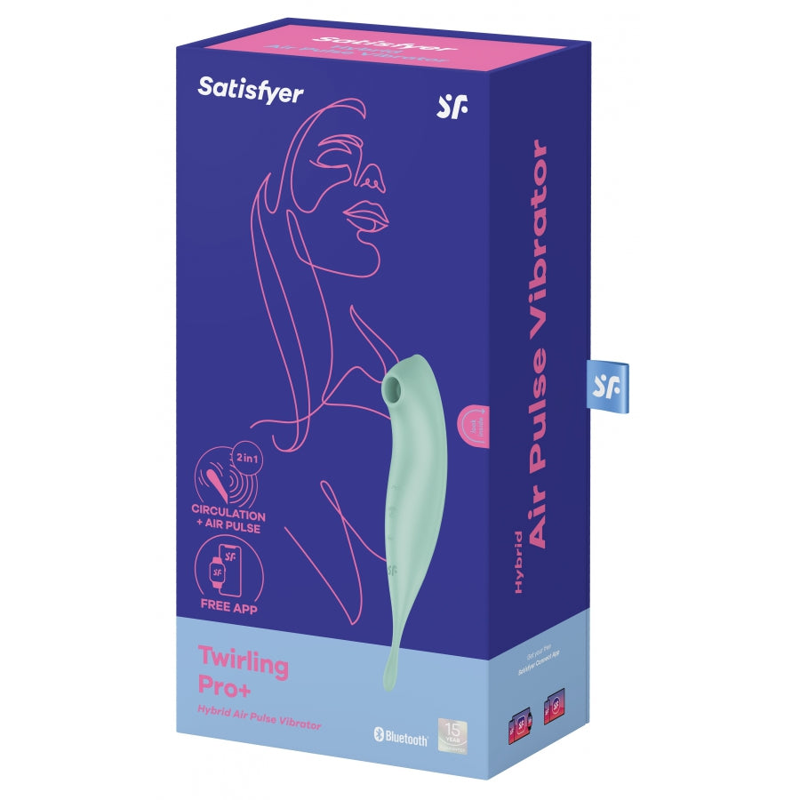 Stimulateur à clitoris connecté Twirling Pro Satisfyer Vert